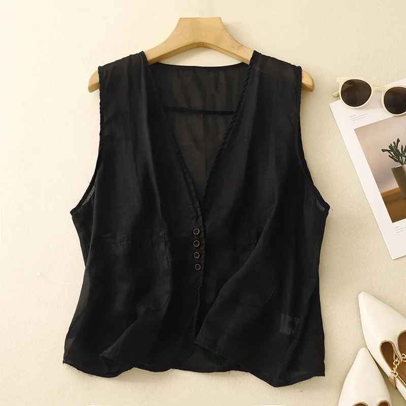 Aurora Linen Top