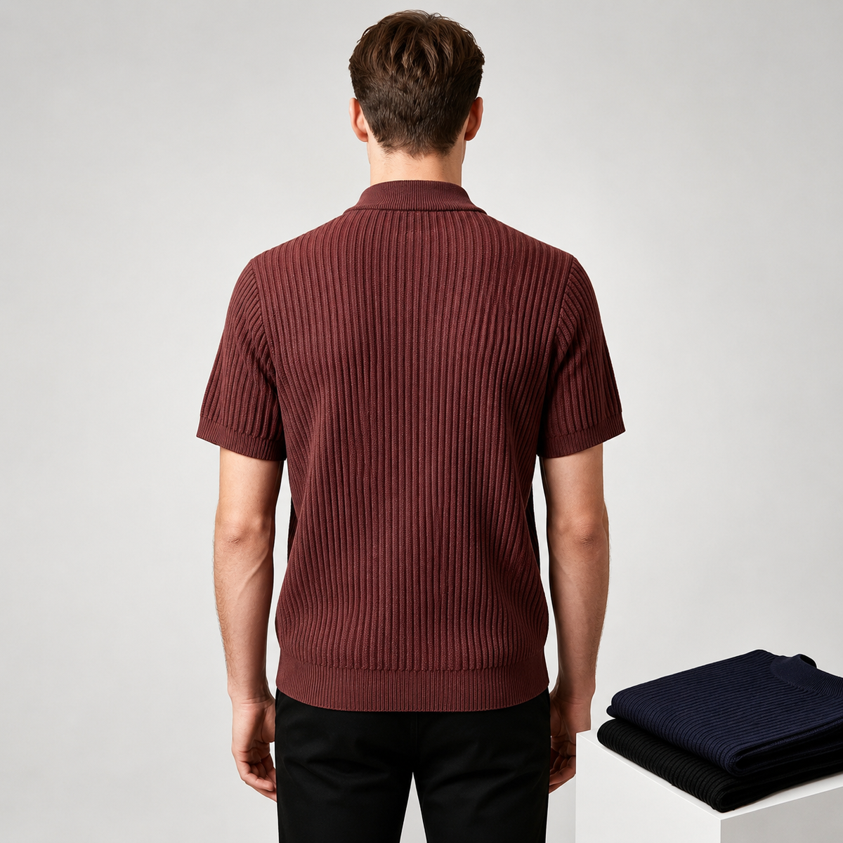 Alden Ribbed Knit Shirt