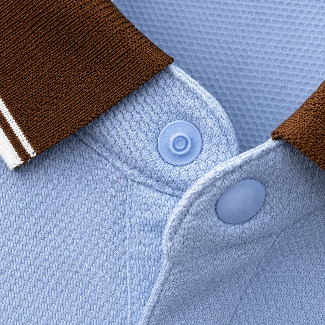 Contrast Collar Polo Shirt