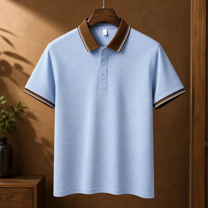 Contrast Collar Polo Shirt