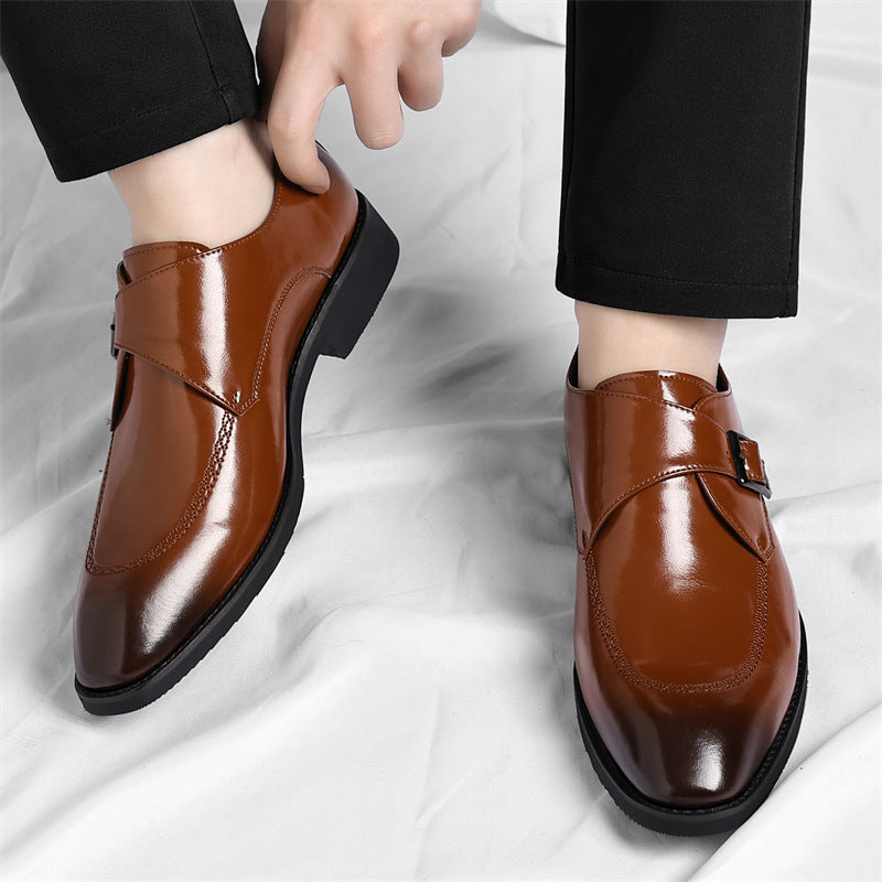 Leather Monk Strap Loafers