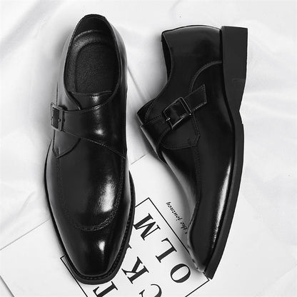 Leather Monk Strap Loafers