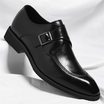 Leather Monk Strap Loafers