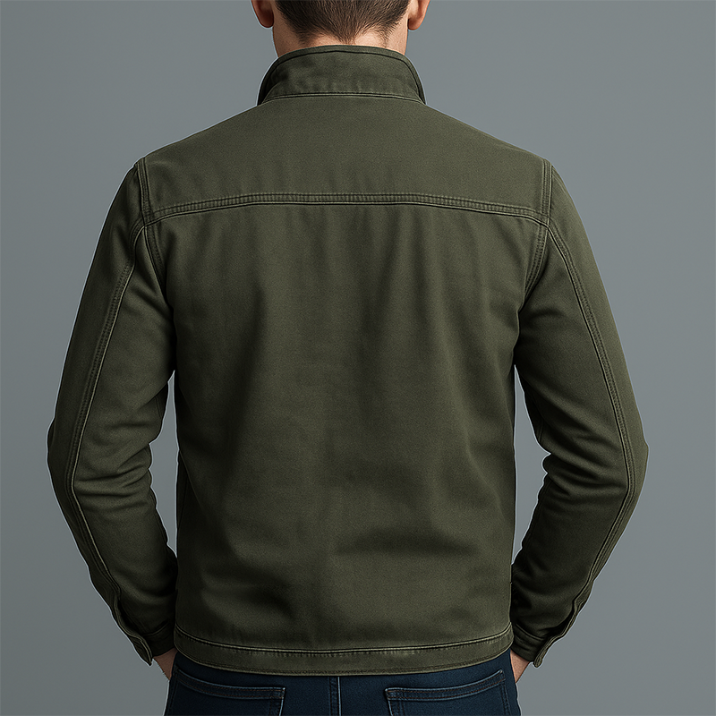Marion | Men's Cotton Zip Jacket - Vintage Washed